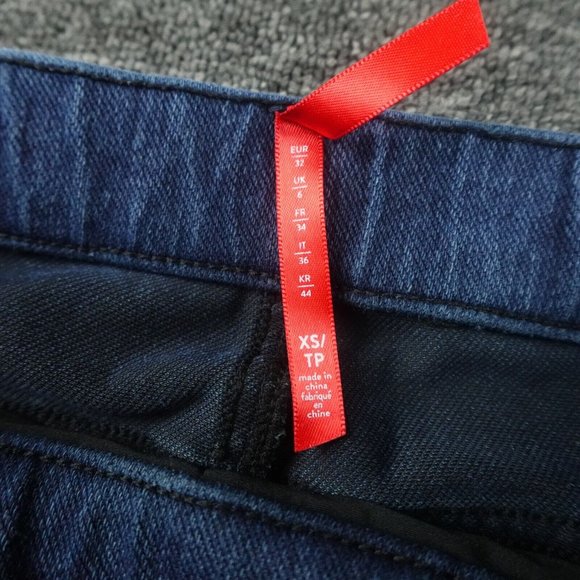 Spanx Jeggings Womens Extra‎ Small Blue Denim Ready To Wow Running Casual Ladies - Picture 3 of 11